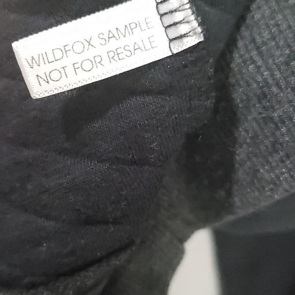 Rare Wildfox Sample Sommers Knit Quilted Black Sweater/Sweatshirt Size Small - Picture 4 of 5